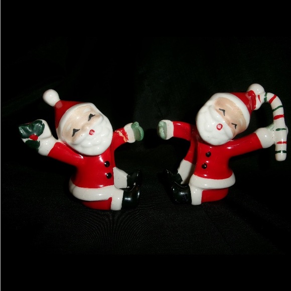 RARE! Vintage 1957’s NAPCO Japan Kitsch Santa’s candle climber  figurines! - Picture 12 of 16